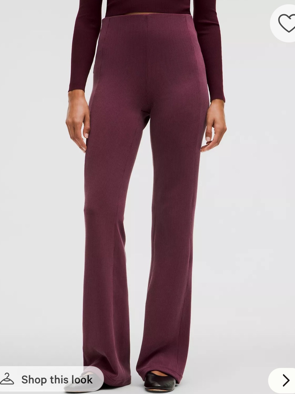 Lululemon Ribbed Softstream Flared Pants Size 6